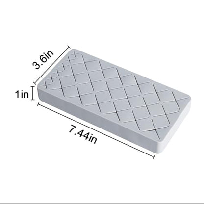 Silicone Lipstick Holder 18+6 Slots, Cosmetic Organizer Stand Square Makeup Display Case for Brush Lip Eye Stick Nail Polish Brushes Eyebrow, Premium Cosmetic Organizer-Grey - color: Grey