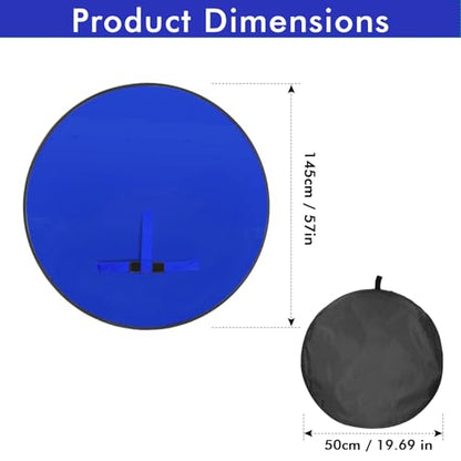 Portable Blue Screen Chair, 57 in BlueBackdrop with Stand Double Sided Foldable Screen Background, Chroma Key, Blue Backdrop for Chair Photography Streaming Gaming Photo Zoom Video Chats and Meeting - color: Blue Screen