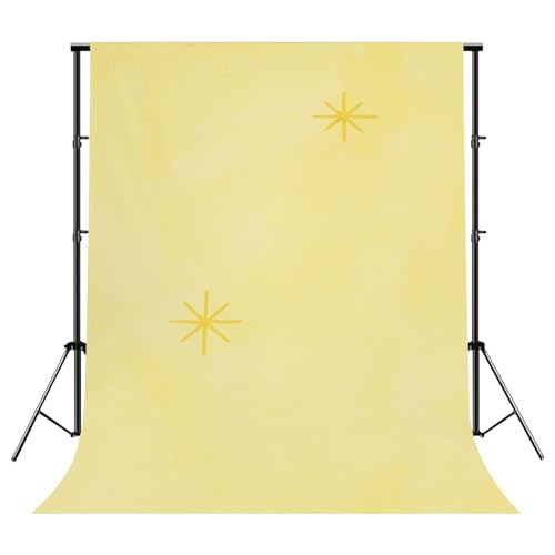 Photography Backdrop Photography Background Minimal Bright Yellow Colors Watercolor Texture Painting Abstract for Photoshoot Portrait Photo Studio Video Prop Birthday Party Booth Decoration 10x8ft