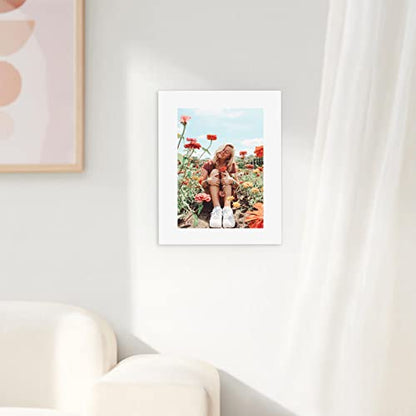 Falling in Art 50 Pack Acid-Free Mat Boards - 8x10 Uncut White Backing Boards, 4 - Ply Thickness Backer Boards for Photos, Pictures, Frames, Artworks and Prints - size: 8*10-50 Pack