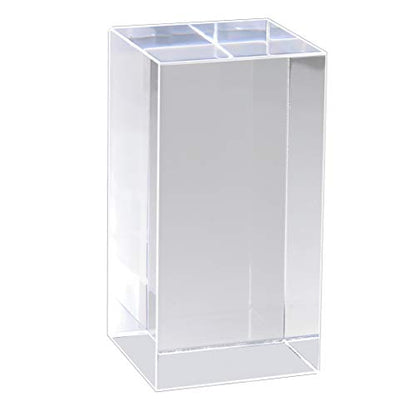 Mirart Clear Acrylic Cube (4" x 2" x 2") - size: 4" x 2" x 2"