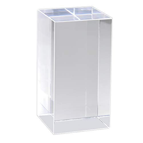 Mirart Clear Acrylic Cube (4" x 2" x 2") - size: 4" x 2" x 2"