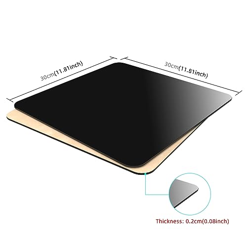 Photography Background Display Board, PULUZ 30cm/12 inch White & Black Acrylic Reflective Display Backdrop Board for Small Product Table Top Photography Shooting(12 x 12 inch) - size: 12 x 12 inch