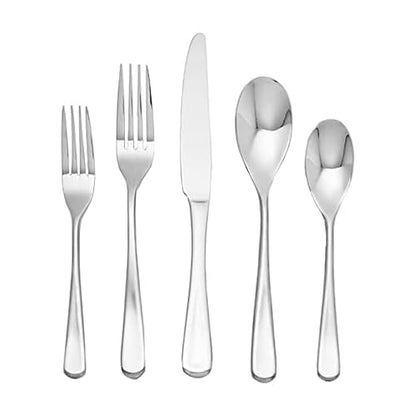 Mikasa 5098688 Philo 20-Piece Stainless Steel Flatware Set, Service for 4 - size: 20-Piece Flatware Set, Service for 4, style: Philo