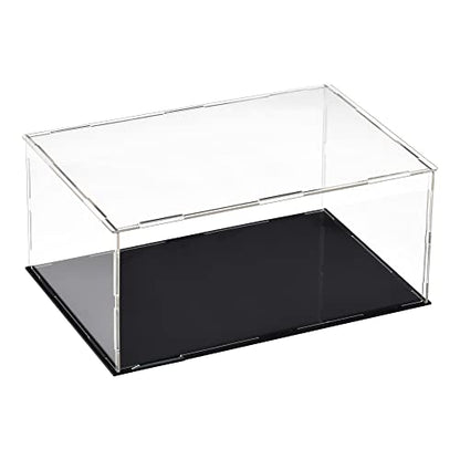 uxcell Acrylic Clear Display Case Box Dustproof Protection Showcase Cube Collectibles Show Box 9.8x5.9x3.9inch - size: 9.8x5.9x3.9 inch