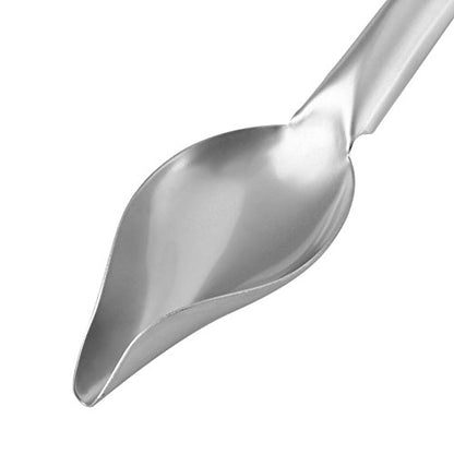 Fdit Drizzling Spoon, Stainless Steel Drizzle Spoon with Tapered Spout Drawing for Decorating Plate (L)