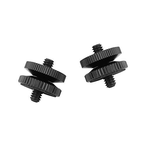 CAMVATE 1/4"-20 Male Thread Screw Double End (2 Pieces) - 2417