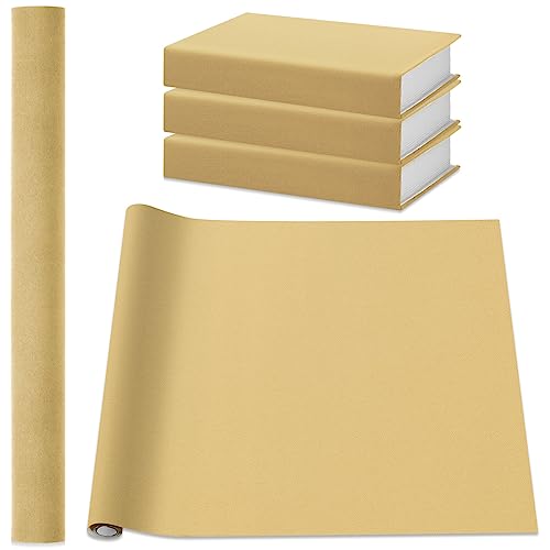 PerKoop Book Cloth for Book Binding 40 x 16 Inch Fabric Surface Paper Backed Bookcover Archival European Durable Strong Bookbinding Supplies Cover Books Album Scrapbooking (Warm Yellow) - color: Warm Yellow