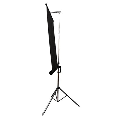 Retractable White Photo ID Backdrop for Passport Photos (Free Standing) - size: 96" W x 120" H