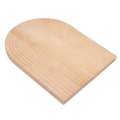 Wooden Bread Dessert Tray, Multifunction Serving Tray, Natural Beech Wood Geometric Snack Plate with Smooth Edges for Home Kitchen, Parties and Food Photography (Ellipse) - size: 13"L x 9.4"W