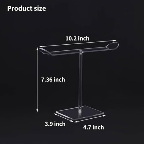 Clear Acrylic Headband Holder, Hair Hoop Display Stand, Clear Hairband Rack for Storage, Jewelry Display Bracelet Display Holder Stand, Acrylic Bracelet Display Organizer Jewelry Holder
