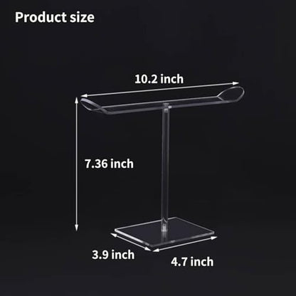 Clear Acrylic Headband Holder, Hair Hoop Display Stand, Clear Hairband Rack for Storage, Jewelry Display Bracelet Display Holder Stand, Acrylic Bracelet Display Organizer Jewelry Holder