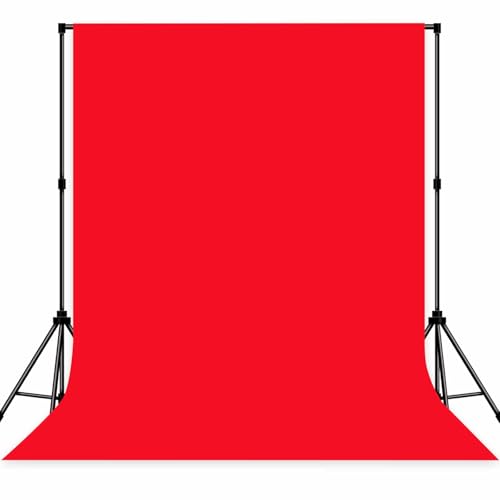 Photo Backdrop Red Background Cloth Professional Photography 6x9ft Seamless Design to Eliminate Wrinkles Wedding Luxury Theme Decoration Art Exhibition Gallery Display - color: Red, size: 6x9ft