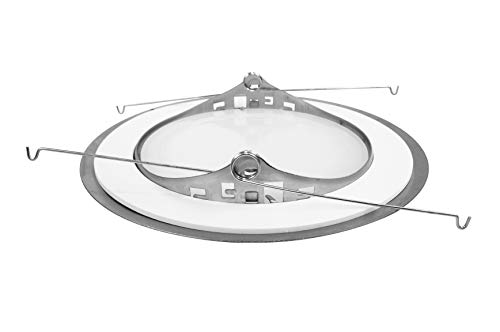 NICOR Lighting 6 inch Nickel Recessed Shower Trim with Albalite Lens (17505NK) - color: Nickel, size: 6 Inch (Albalite Lens)