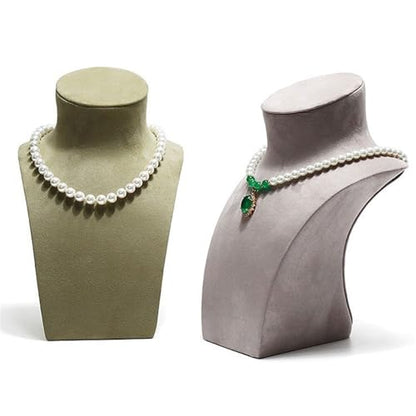 Jewelry Towers Pearl Necklace Jewelry Rack Display Props High-end Light Luxury Vertical Portrait Model Jewelry Display Stand Jewellery Stand Display(Gris,Small) - color: Gris, size: Small