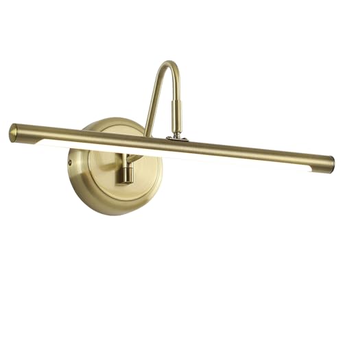 JOOSENLUX Modern LED Picture Lights Fixtures,Art Decor Metal Artwork Mini Accent Spotlights 16.54" Inch,7W(45W Eqv.),Natural White 3000K,Hardwire Swing Arm, Antique Bronze Finish - color: Hard-Wired Antique Bronze, size: Dimmable 16.5 inch