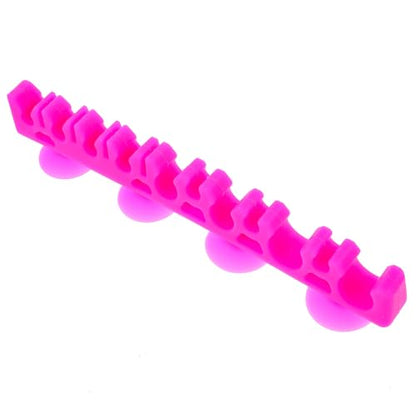 1Pcs Silicone Make up Brush Holder Cosmetic Brush Drying Rack Silicone Makeup Brush Storage Rack Bursh Display Stand with Suction Cup for Bursh and Pen