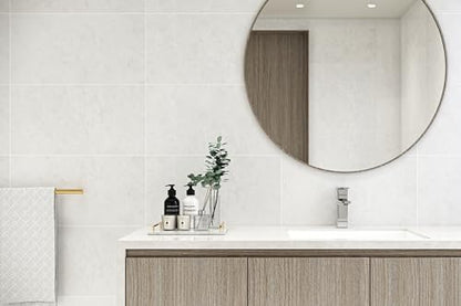 Peel and Stick Wall Panels, PP Marble Tiles 11.8"x23.6" 8 Sheets for Laundry Room, Basement, Entryway & Wet Bar Backsplash (Bianco Pharos) - color: Bianco Pharos
