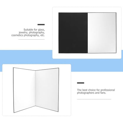 A4 Foldable Photography Reflective Board for Product and Jewelry Photo Shooting, Light Diffuser Cardboard Reflector for Camera Lighting Accessories