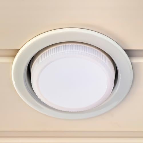 Hemobllo Ceiling Light Diffuser Covers - 6 Pcs 5 Inch Anti-Glare LED Downlight Diffuser Plastic Spotlight Diffuser Covers DIY Lighting Accessories for Ceiling Light LED Downlight Spotlight