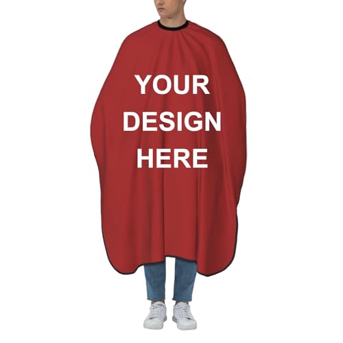 Custom Barber Cape Unisex Salon Hair Cutting Capes Add Your Image Logo Haircut Kit Personalized Stylist Tool - color: Brown