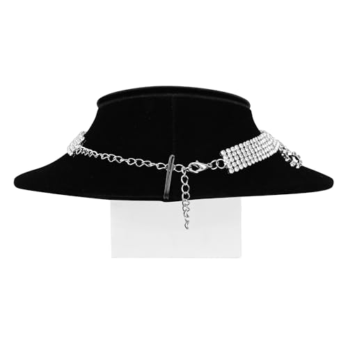 MOOCA Black Velvet Lay Down Necklace Bust Display Jewelry Display Necklace Chain Jewelry Bust Holder Stand, 2 Pcs, Black Velvet - color: Black Velvet