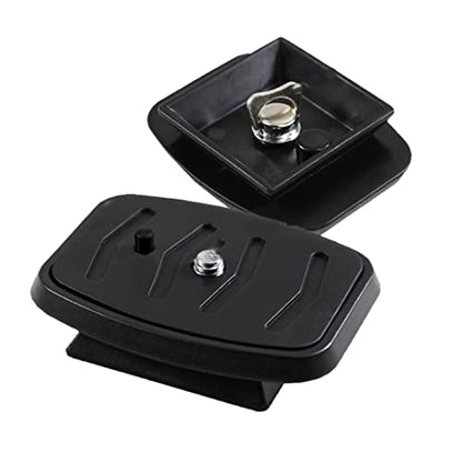 35mm (1-3/8") Quick Release Plate, Universal Tripod Mount Adapter with Anti-Twist Lock for 35x35mm Square Socket Tripod Heads - size: 35 MM