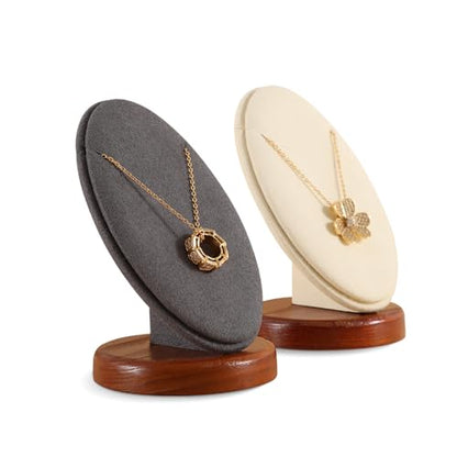 Necklace Holder, Jewelry Stand,Wooden Earring Organizer,Premium Necklace Display,Luxury Earring Display,Beige Small Jewelry Organizer Stand - color: 05-Beige Necklace Stand