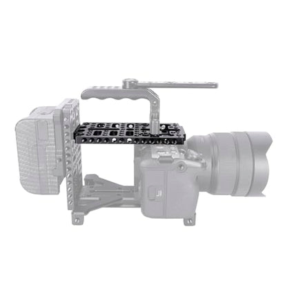 NICEYRIG Universal Cheese Plate Cinema Camera Mounting Cheeseplate Applicable for Sony FX3/FX30, BMPCC 6K Pro, URSA Mini, DSLR Cage Rig [Version 3] - 578