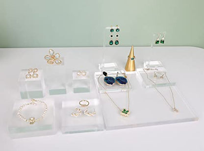 3pcs clear earring stand jewelry display for show, acrylic earring holder hanger for women, small earring jewelry display for selling Photo【Acrylic Earring L Stand-3pcs 】 - style: L bar