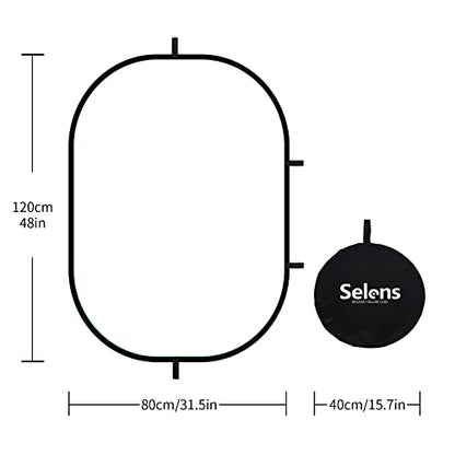 Selens Soft White Diffuser Foldable Light Diffuser Light Diffusion Panel with Carry Bag, Diffuser Fabric Light Modifier for TV Production Video Studio Photography Interview Portrait Shots -31x47in… - size: 31x47inch/80x120cm with carrying bag