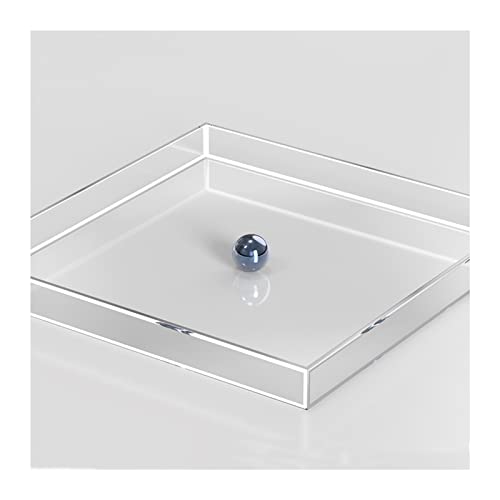 Acrylic Display Case Showcase, Clear Shallow Water Tank for Photography Storage Display, Floating Product Advertising Shooting Photo Props, Creative Cosmetic Shooting Tray - size: 80x80x10CM