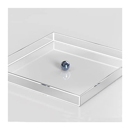 Acrylic Display Case Showcase, Clear Shallow Water Tank for Photography Storage Display, Floating Product Advertising Shooting Photo Props, Creative Cosmetic Shooting Tray - size: 50x50x5CM