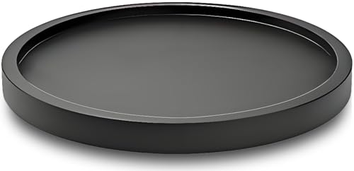 9" Black Bamboo Lazy Susan Organizer Kitchen Turntable for Cabinet Pantry Table Organization - color: Black Bamboo, size: 9"