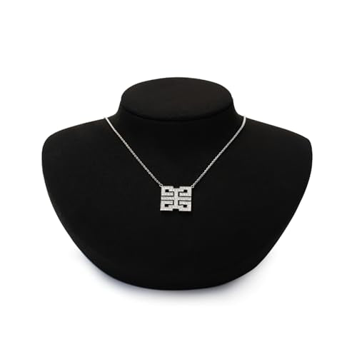 Microfiber Jewelry Bust Display Necklace Pendant Microfiber Jewelry Necklace Display Stand for Showcase(Black) - color: Black