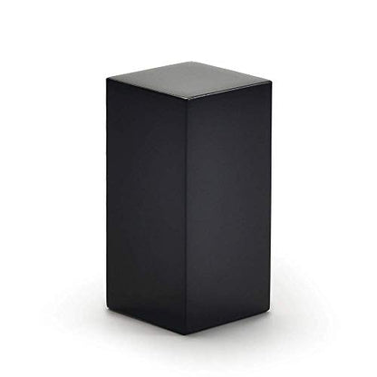 Oirlv Solid Wood Minimalism Style Jewelry Display Stand Showcase Jewelry Organizer Black Square Holder (SM05301) - color: SM05301