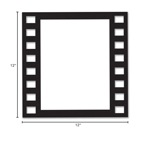 Beistle Black 5 Piece Filmstrip Photo Fun Frames, 12"