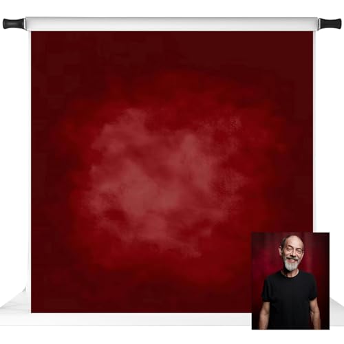 Kate Red Photography Backdrops Abstract Photo Backdrop Poratrait Background for Photoshoot, 8x8ft - color: red, size: 8x8ft