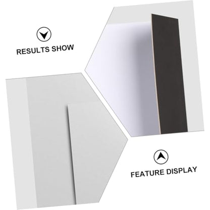 UKCOCO Folding Reflective Board Photography Backdrop Portable Silver Black White Thick Reflector for Studio and Outdoor Photo Shooting