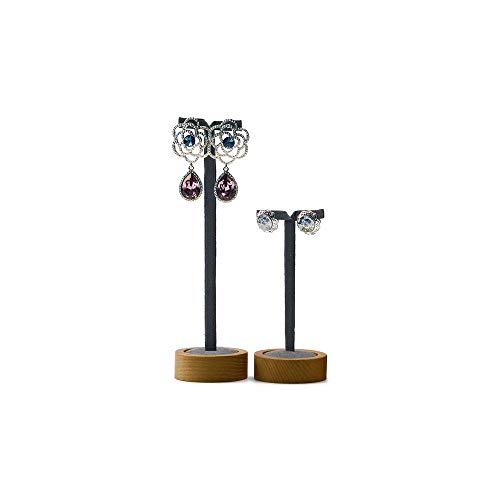 2 Pcs Earrings Display Stands Solid Wood Display Stand Earrings Jewelry Display Photograph (WSM02302) - color: WSM02302
