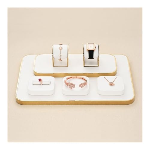 Necklace Display 7 Pieces Jewelry Display Stand Light Luxury Ring Bracelet Watch Necklace Counter Jewelry Display Props Display Stand