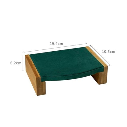 Jewelry Display Stand Earrings Display Rack Bracelet Jewelry Display Stand Mall Luxury High-end Green Velvet Display Props Jewelry Holder Organizer(Medium) - size: Medium