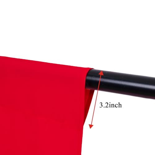TRLYC Red Background Backdrop - 6x9 FT Backdrops Background for Photography Photo Booth Backdrop for Photography Screen Video Shooting Christmas Valentine's Day Decor - color: Red, size: 6x9FT