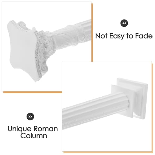 European Style Roman Column Decorative Pillar Statue, Mini Ornament for Home Desktop Decor, Wedding Photo Shoot Photography Prop - size: 24.50X6.00X5.30CM