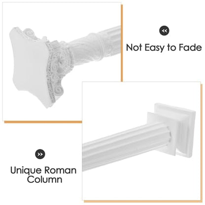 European Style Roman Column Decorative Pillar Statue, Mini Ornament for Home Desktop Decor, Wedding Photo Shoot Photography Prop - size: 24.50X6.00X5.30CM