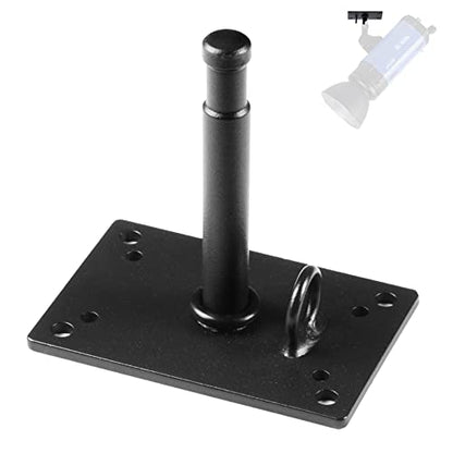 Selens 4.6 inch Wall Ceiling Mount, Baby Pin Wall Plate with 5/8" Stud Adapter for Photo Studio Speedlite Light Stand Bracket Accessories - size: 4.6 inch