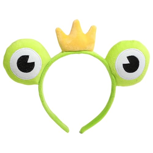 Crowns Hairbands For Photo Studio Halloween Eye-catching Props For Easter Adorkable Party Daily Wear - color: A Light Green Frog Y By