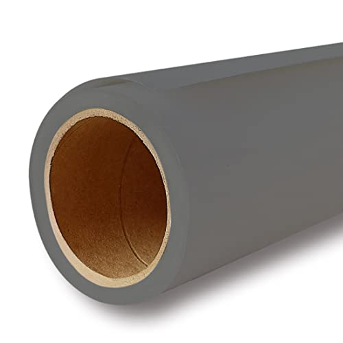 Seamless Photography Photo Backdrop Background Paper Roll for Photoshoot 53 inches Wide x 16 feet Long, Neutral Grey - color: Neutral Grey, size: 53"x16'
