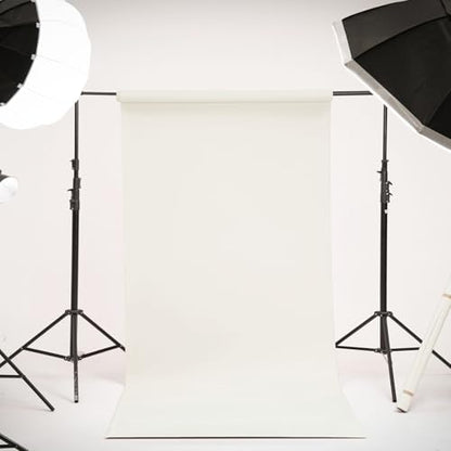 Kate Seamless Paper Backdrop Snow White Paper Backdrop for Photoshoot (86''x32.8' Snow) - color: Snow White, size: 86'' x 32.8'