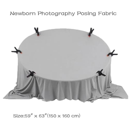 Orraphtstu Newborn Photography Posing Fabric Baby Beanbag Backdrop Props Stretch Blanket for Professional Studio Photoshoot (Gray) - color: Gray